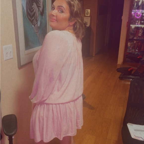 Ramy Brook Pink Long Sleeve Dress - Picture 4 of 10